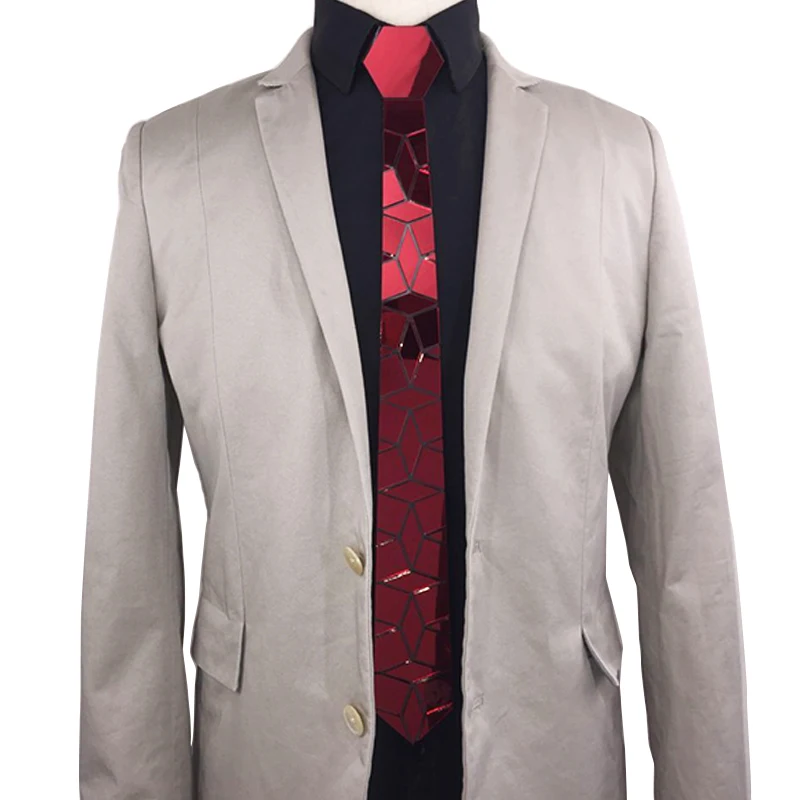 Высокие технологии мужские галстуки модные алмазные Галстуки Gravata жаккард тонкий галстук бизнес Рубиновый Красный галстук DJ Singer костюм