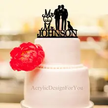 Два мужчины свадьба, заказной торт Топпер, гей силуэт пары. гей свадебный торт Топпер, мистер и мистер свадебный торт Топпер, его и его