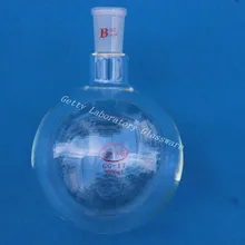 Круглодонная колба, одно горлышко, 1000 мл, тяжелая стена, соединение 24/40,(боросиликатное стекло 3,3