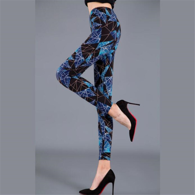 Printed Leggins Elastic Fitness Leggings Sexy Pants Women Push Up Trousers Summer Gym Sports Dropshipip