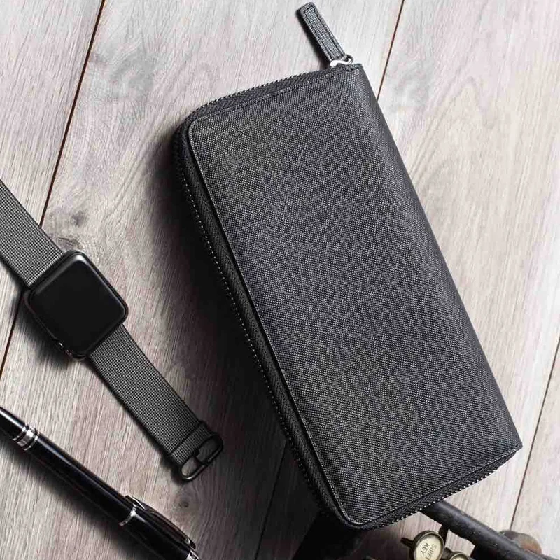 Xiaomi Eco chain 90FUN лаконичный деловой Повседневный длинный Walle ts Safiano подлинный Leath er P
