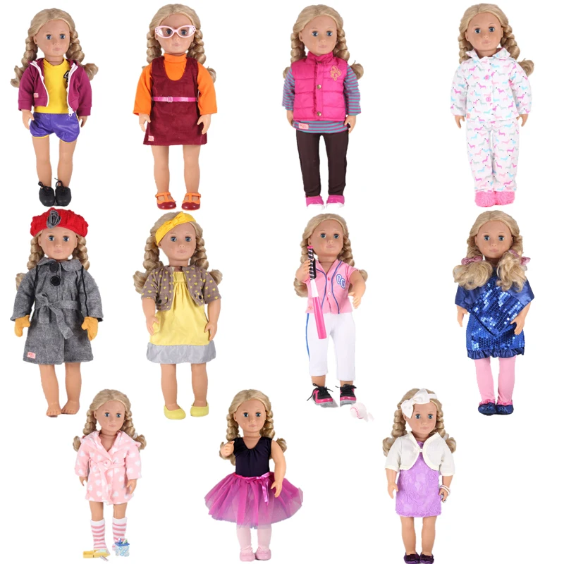 

11 Kinds of Styles New Year Our Generation Holiday Doll Uniforms Doll Accessories For 18inch Girl doll Any 43cm Doll