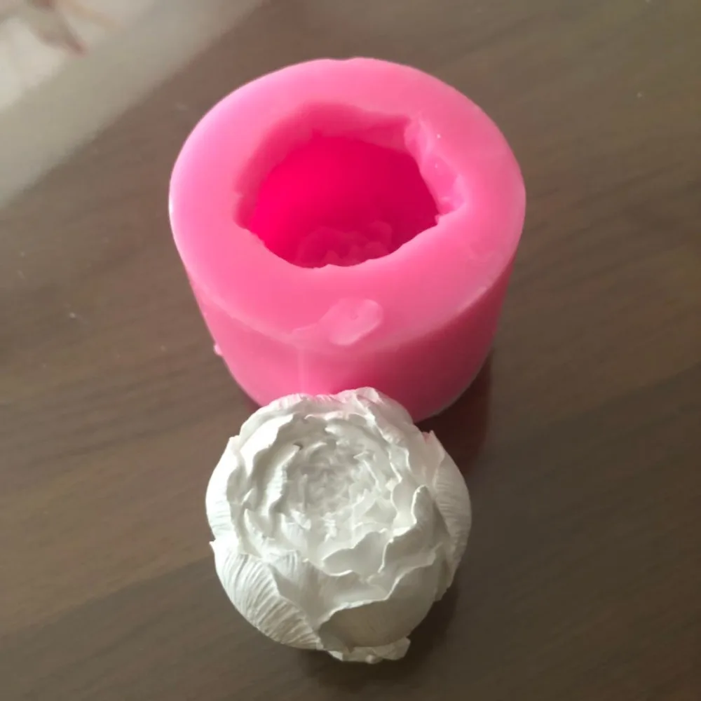 Новое поступление Высокое качество 3D стереоскопического Розового мыла, свечная глина гипсовая форма