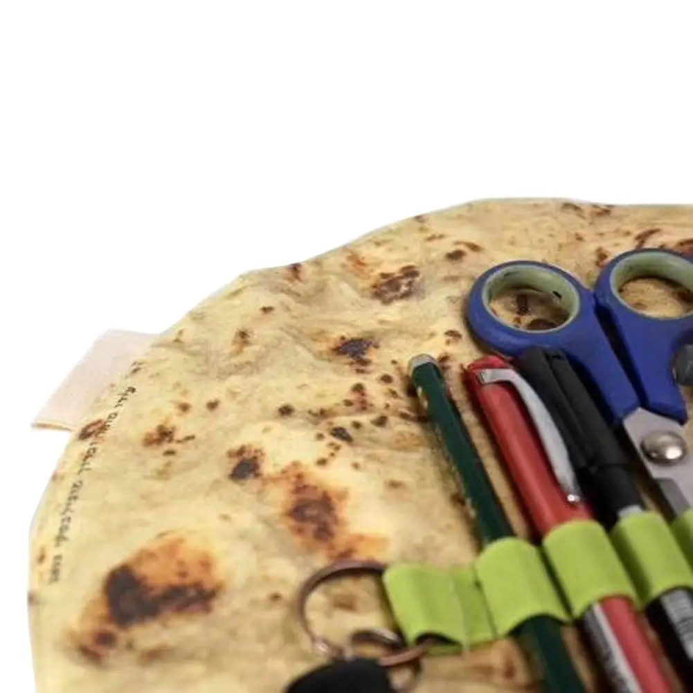 Забавный пенал для карандашей Burrito сумка для хранения моделирование Burrito Tortilla рулон школьные принадлежности Ложка Ручка Сумка органайзер мини-сумка