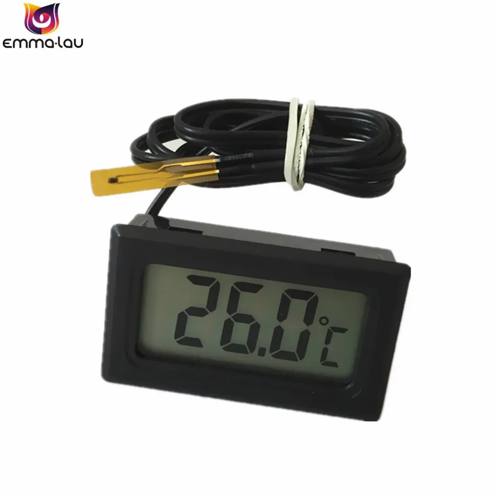 -50~100C Digital Embedded Thermometer Mini Car Reptile Refrigerator Temperature Detector Meter Film Resistors Water | Инструменты