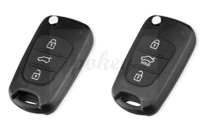 

3 Buttons Flip Remote Key Shell For Hyundai I30 IX35 Kia K2 K5 Folding Remote Key Case