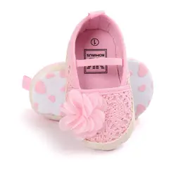ROMIRUS/Новинка 2017 года Мода принцесса обувь для девочек маленьких балерина полые цветочные кроватки Babe Мэри Джейн платье первые Уокер
