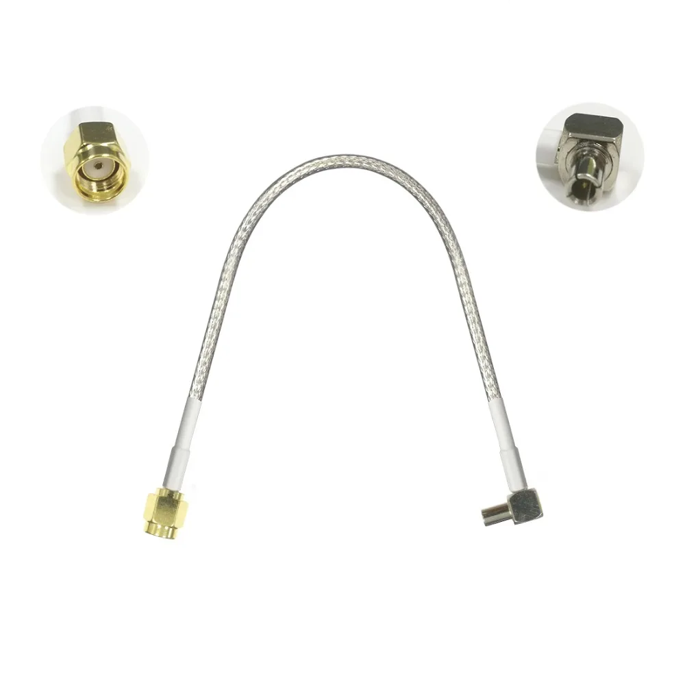 Reverse RP SMA male to TS9 right angle pigtail cable for 3G 4G HUAWEI ZTE USB modem adapter 15cm/30cm/50cm/100cm | Обустройство дома
