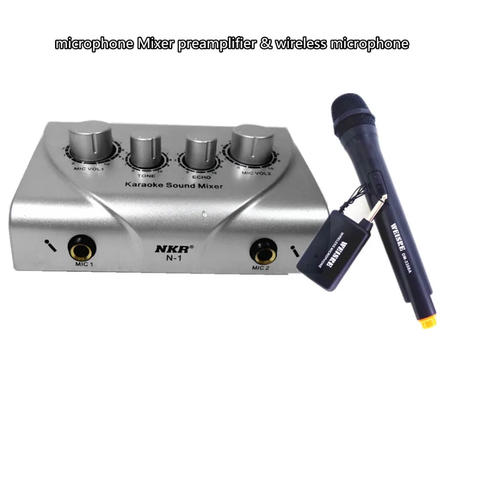 microphone Mixer preamplifier & wireless mike Sound effects excellen