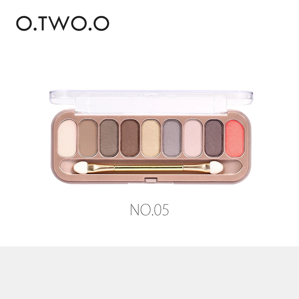 O. TWO. O Новые тени для век с кистью тени для век для макияжа для женщин подарок для девушек - Цвет: 9092A5