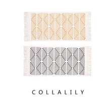 Черно-белый богемский скандинавский ковер для гостиной геометрический индийский ковер в клетку в полоску, кухонный прикроватный коврик круглый коврик современный