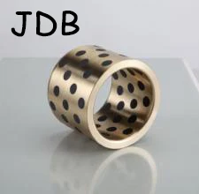 

JDB 101430 oilless impregnated graphite brass bushing straight copper type, solid self lubricant Embedded bronze Bearing bush