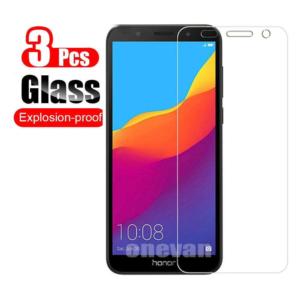 

3pcs Huawei Honor 7A Pro Glass Tempered Glass on Honor 7C AUM L41 RU Screen Protector Honor 8x 7A X 8 9 10 lite Protective Glass