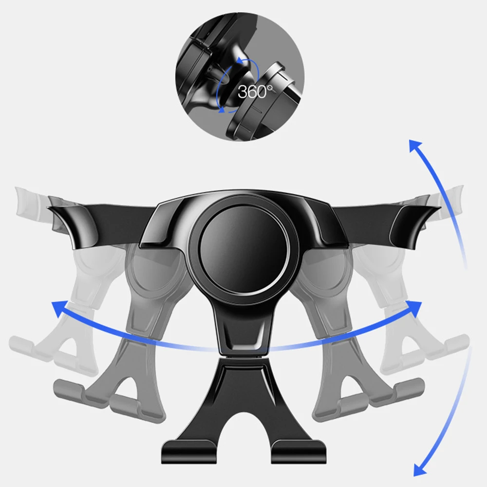 Гравитационный держатель на вентиляционное отверстие автомобиля Мобильная подставка-держатель для сотового телефона для samsung Galaxy S10e S10 S9 plus для huawei mate 20 P30 Pro lite