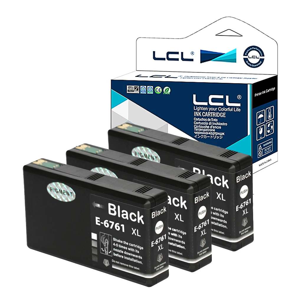 

LCL 676XL 676 XL (3-pack ) Black  ink Cartridge Compatible for Epson Pro WP-4010/4020/4023/4090/4520/4530/4533/4540/4590