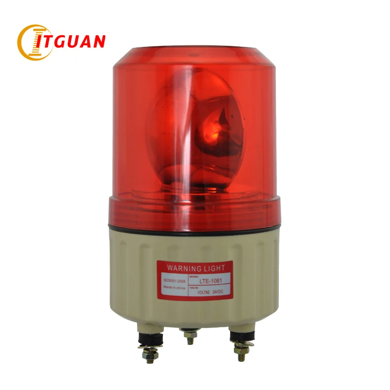 

Warning Light LTE-1081 DC12/24V AC220V Bulbs Rotary Warning Lamp No Sound Visual Alarm Indicator Emergency Strobe Light