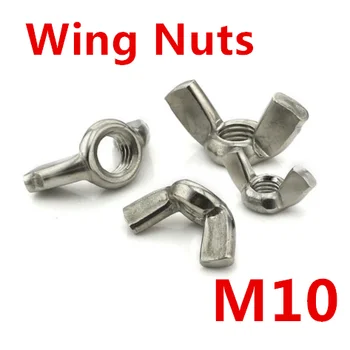 

25 pieces 304 Stainless steel Wing Nuts Butterfly Nuts M10 Metic Threaded Freeship