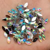 4*8mm AB Flatback diamantes de imitación cristales piedras Ojo de caballo resina Strass para DIY ropa artesanía 200 piezas -Z350 ► Foto 3/5