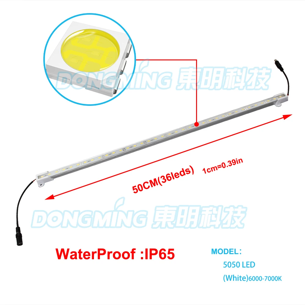 Aluminum Profile LED Strip Bar 5050 50cm 36 SMD 12V Cool/Warm White Tira LED luces strip Waterproof 5pcs/lot Free Shipping Aluminum Profile LED Strip Bar 5050 50cm 36 SMD 12V Cool/Warm White Tira LED luces strip Waterproof 5pcs/lot Free Shipping