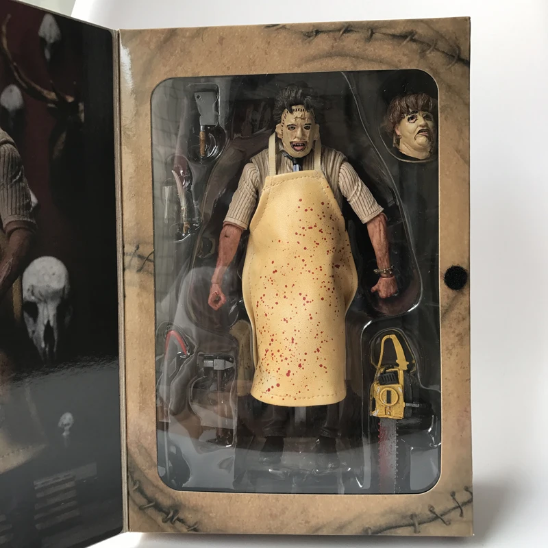18cm NECA 40th Anniversary Ultimate Leatherface Classic Terror Movie The Texas Chainsaw Massacre Action Figure In 3D Boxed (7)