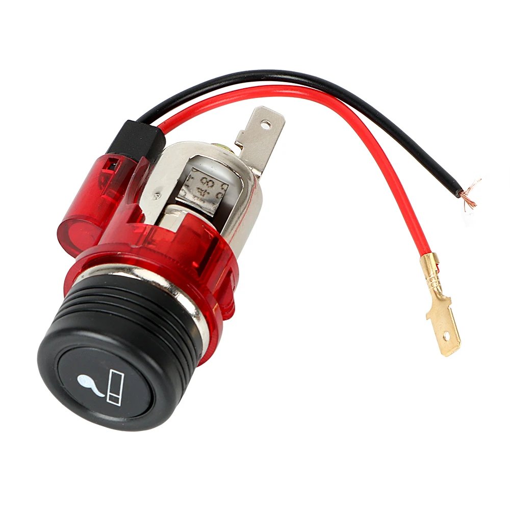 

LEEPEE Universal Boat 12V 120W Power Socket Motorcycle Car Cigarette Lighter With LED Light Outlet Plug