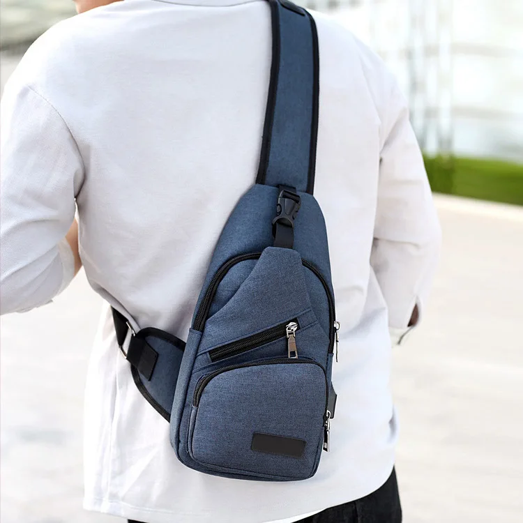 men's anti theft shoulder bag