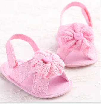 

Hot Cute Newborn Baby Girls Crib Shoes Summer Toddler Infant Girl Flower Shoes Crib trainer Shoes