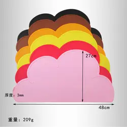 Милые толстые большой силикагель коврик для учеников облако плиты водонепроницаемый комплект home kitchen mat