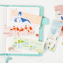 Coloffice 30 шт./упак.; отлично сохраняют тепло; одежда подарок закладки маркер канцелярский подарок реалистичный принт с героями мультфильмов Kawaii, закладки для офиса школьные принадлежности