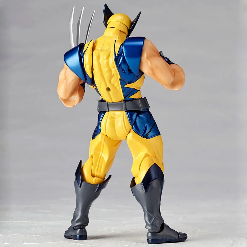 Marvel Revoltech удивительный супер герой X-men Росомаха, Логан Howlett ПВХ фигурка Коллекционная для детей игрушки подарки Brinquedos