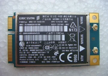 

Ericsson F3607GW HS2330 2G 3G HSDPA 7.2MB GSM GPRS GPS SPS: 574248-001 Wireless WLAN Card for HP 2540P 8440P 8470W 8540w 2330