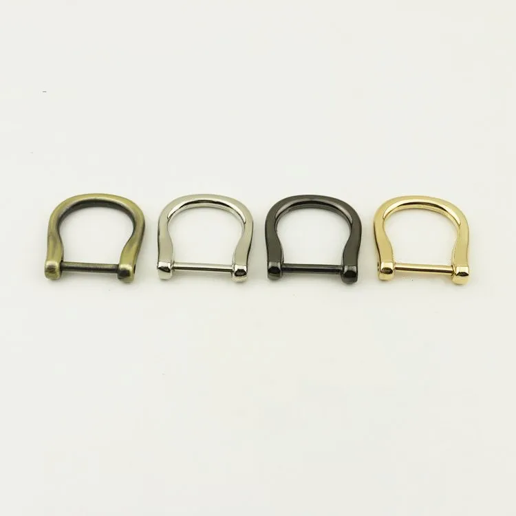 5Pcs Removable D Ring Buckle DIY Metal Buckles Snap Hooks Handbag Leather Shoulder Bag Strap Clasp Screw Bags Accessories | Дом и сад