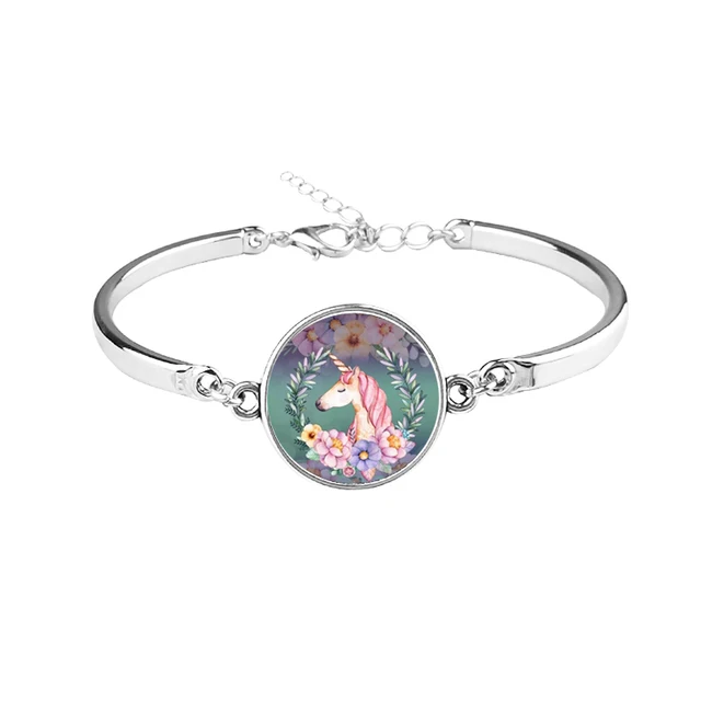 Unicorn Glass Charm Bracelet Unilovers