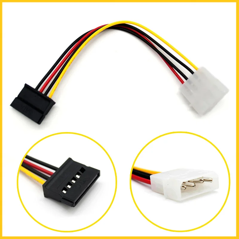 2018 promotion 4 Pins IDE to 15 Pin Serial ATA SATA HDD Power Adapter