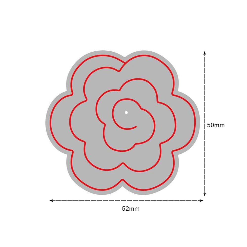 Цветок розы металлические режущие штампы трафарет для DIY скрапбукинга фотоальбом тиснение бумажные открытки, декоративные поделки высечки шаблон