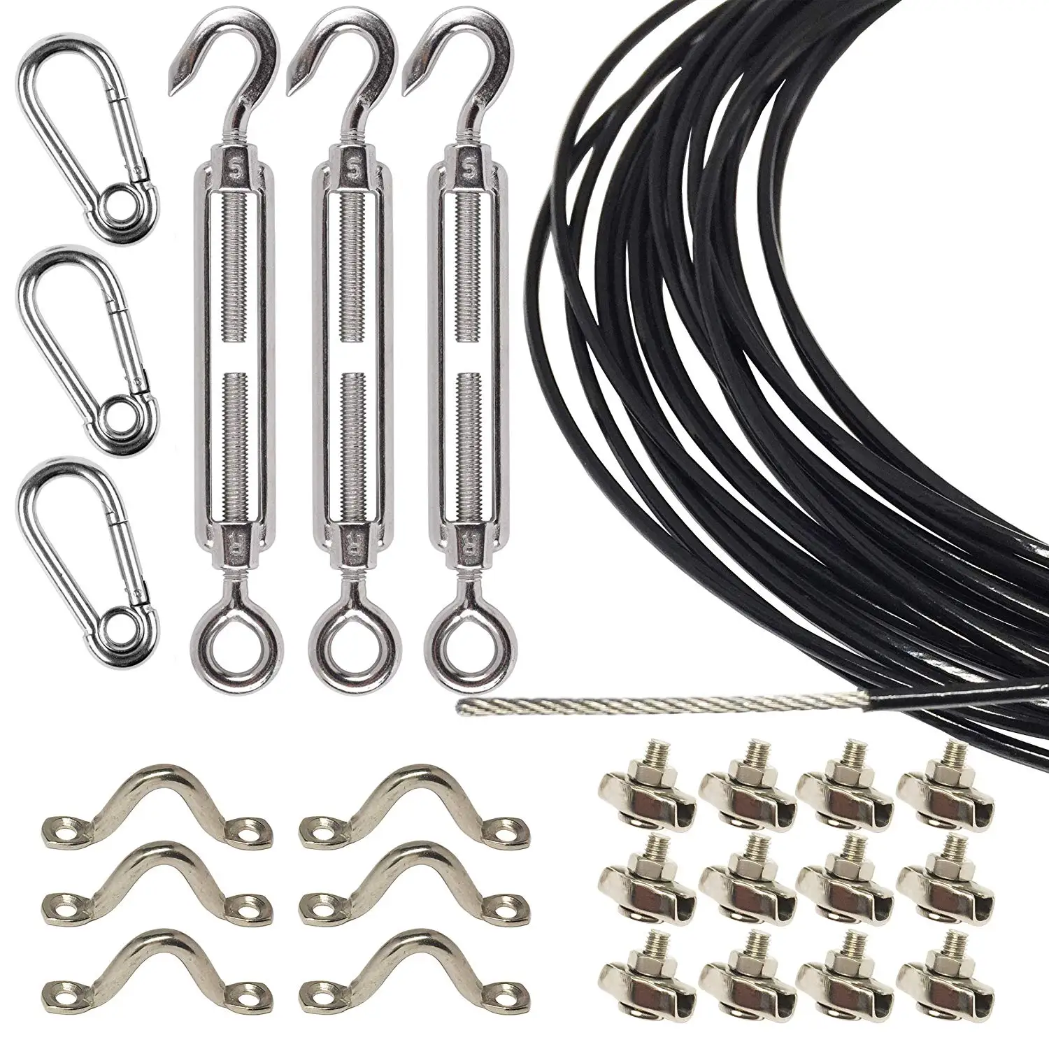 304 stainless steel globe string light suspension kit string light hanging kit