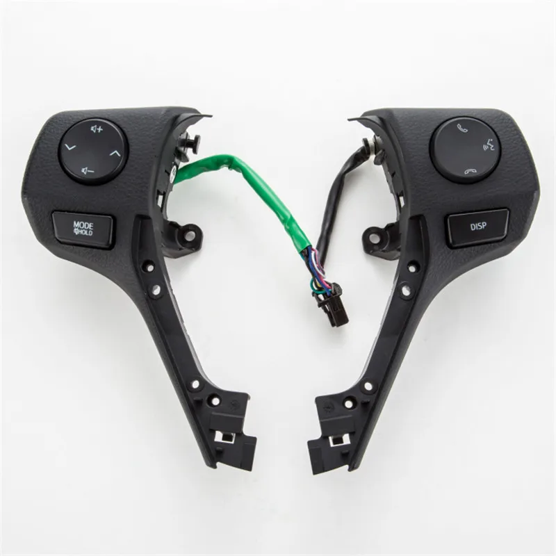 

For Toyota Corolla (2014-2017) & for RAV4 (2013-2016) Multi-function steering wheel button with cables in black