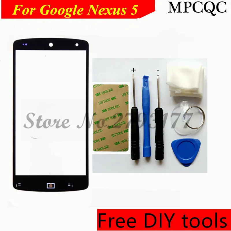 Mpcqc Инструменты + Новый для LG D820 D821 Google Nexus 5 передний Внешний Экран Стекло Замена