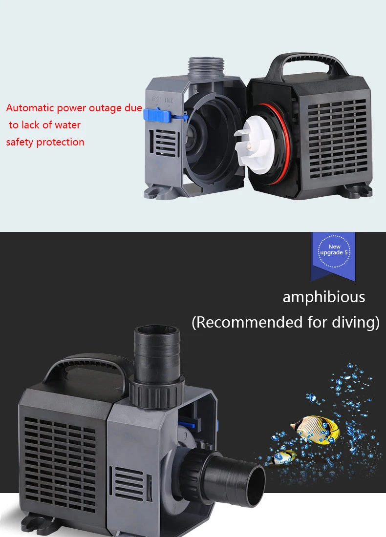 SUNSUN CTP fish tank bottom filter upper filter frequency conversion submersible pump ultra quiet filter circulation pump