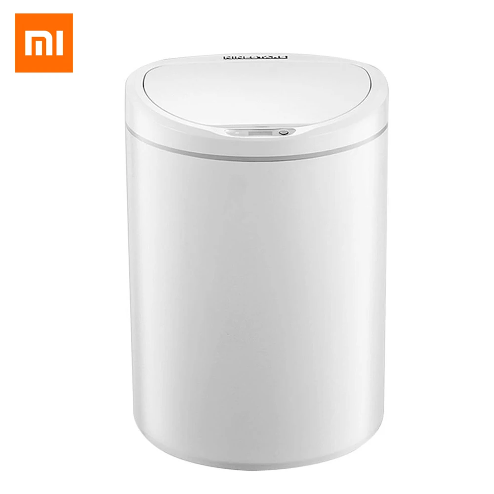 

Original Mijia NINESTARS Smart Trash Can Motion Sensor Auto Sealing LED Induction Cover Trash 10.L Mi Home Ashcan Bins