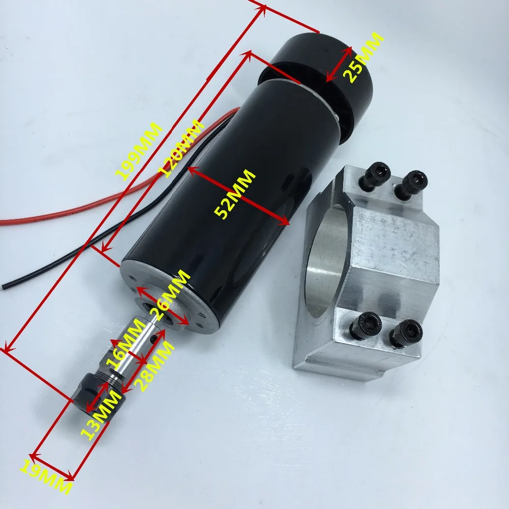 Шпиндель с воздушным охлаждением 0,5 кВт ER11 патрон с ЧПУ 500 Вт мотор шпинделя+ регулятор скорости питания для DIY CNC