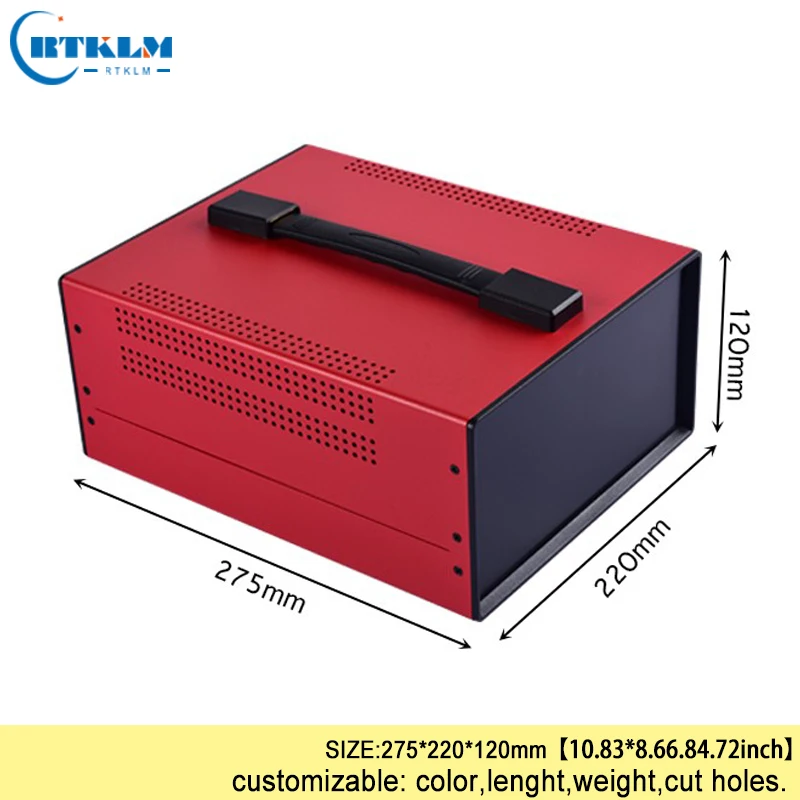 Железные корпуса для электроники, проектная коробка, самодельная распределительная коробка, железный корпус усилителя, корпус, корпус прибора, чехол 275*220*120 мм