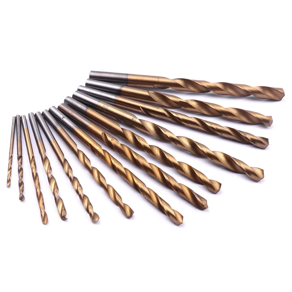 metric system Durable 13 pc Titanium Quick Change Twist Drill Bits Set metric system Durable 13 pc Titanium Quick Change Twist Drill Bits Set