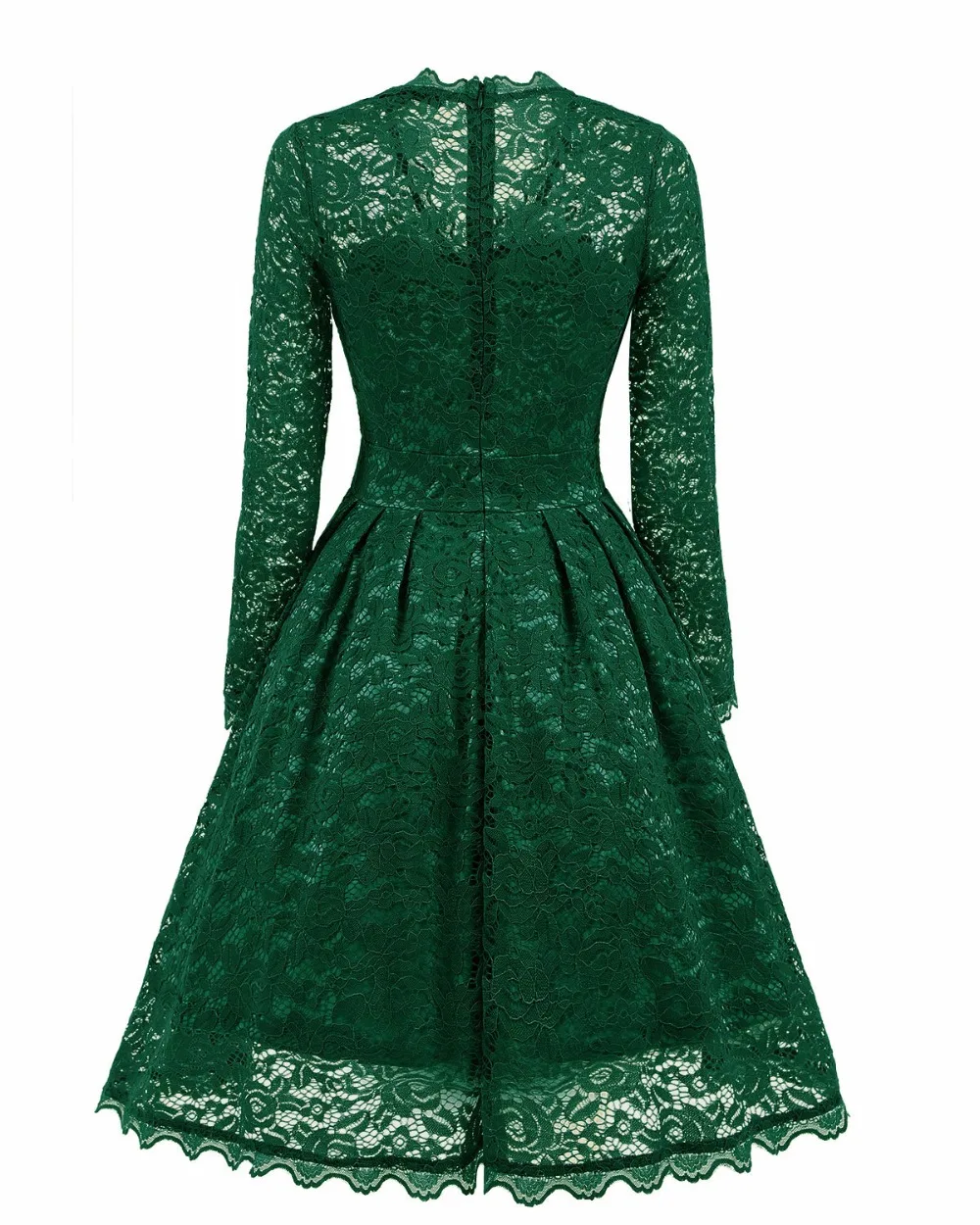 Vestido De Festa Новое Изумрудное кружевное платье подружки невесты с длинным рукавом и