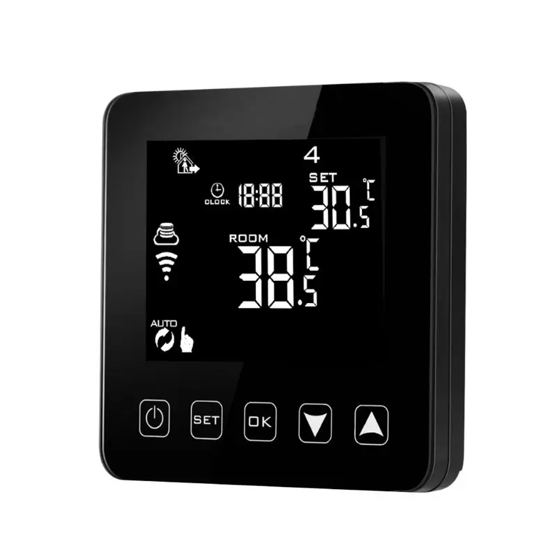 Wi-fiпрограммируемый термостат Echo Alexa Голосовое управление Электрический пол Отопление комнатный контроль температуры 16А 100-240 В