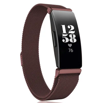 Для Fitbit Inspire HR замена Milanese Loop Магнитный нержавеющая сталь Ремешок Браслет Betl для Fitbit Inspire аксессуары - Цвет: 10