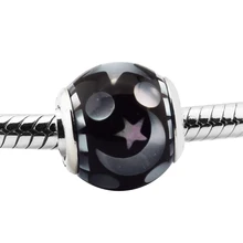 DIY бусины для изготовления ювелирных изделий из стерлингового серебра-ювелирные изделия звезды и луна из бисера Подвески Серебро 925 Berloque Perles женщины