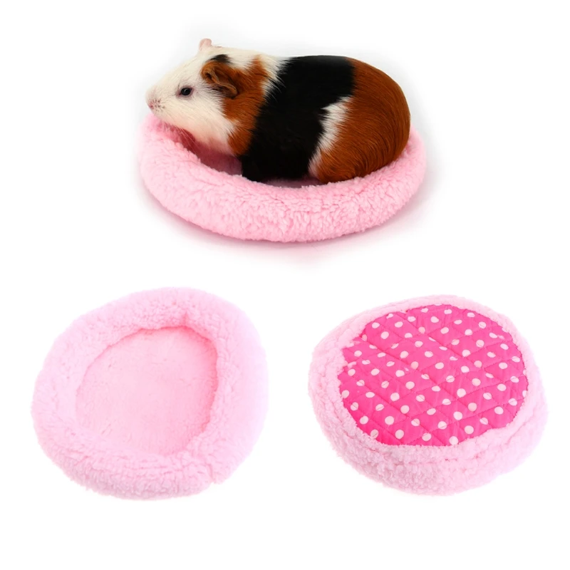 

Bed Round Velvet Warm Sleep Mat Pad Cushion For Hamster Hedgehog Squirrel Mice Rats Mini Dutch Pig