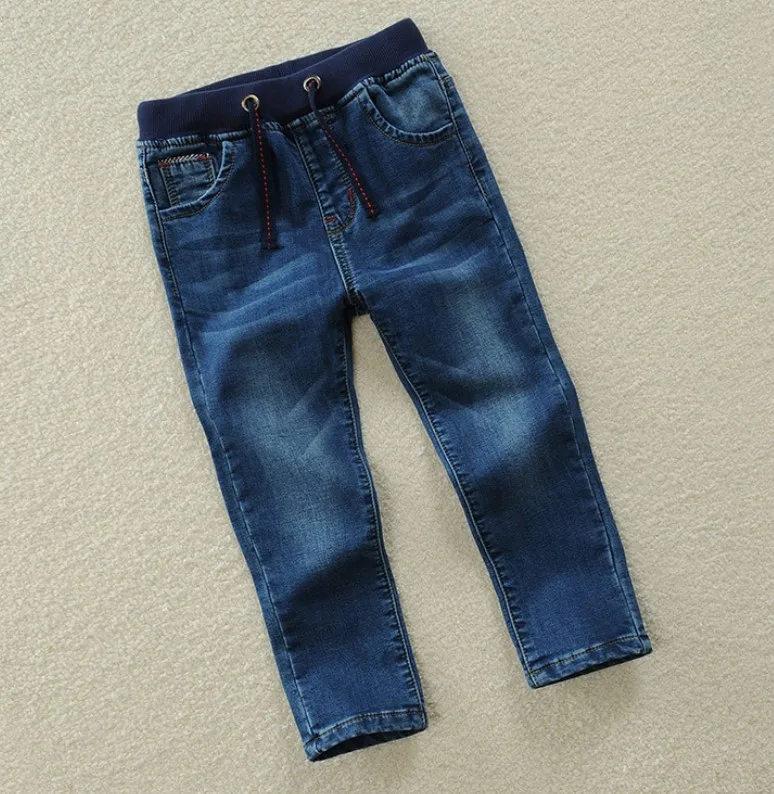 

Children's pants, boys, jeans, trousers, children's new casual stretch, spring and autumn, big children's pants