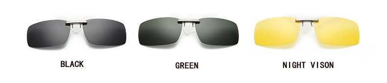 Поляризационные мужские и женские солнцезащитные очки с клипсой для близоруких, зеркальные очки для водителей, очки ночного видения, hd желтые очки для вождения
